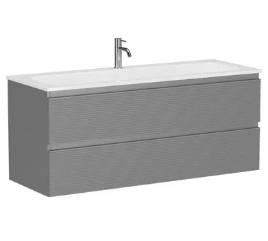 Тумба с раковиной Sancos Folk 120 подвесная, Ergraut soft