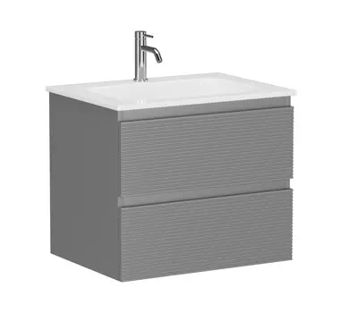 Тумба с раковиной Sancos Folk 60 подвесная, Ergraut soft