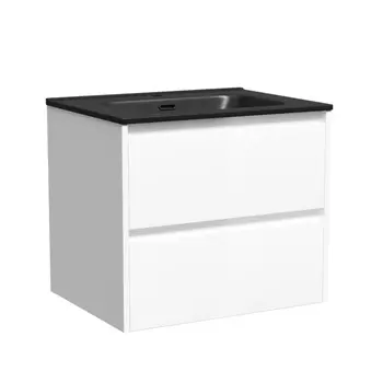 Тумба с раковиной Sancos Libra 60 подвесная, белый глянец (раковина CN7001MB)