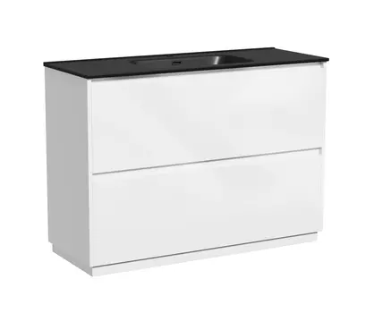 Тумба с раковиной Sancos Libra Floor 120 напольная, белый глянец (раковина CN7006MB)