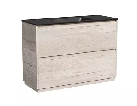 Тумба с раковиной Sancos Libra Floor 120 напольная, дуб галифакс натуральный (раковина CN7006MB)