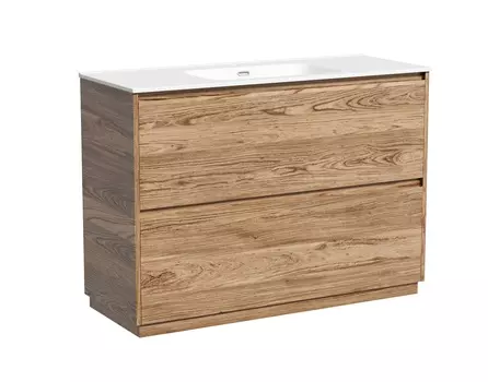 Тумба с раковиной Sancos Libra Floor 120 напольная, дуб чарльстон (раковина CN7006)