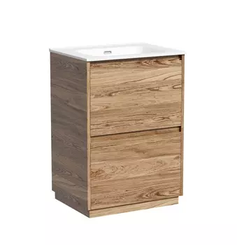 Тумба с раковиной Sancos Libra Floor 60 напольная, дуб чарльстон (раковина CN7001)