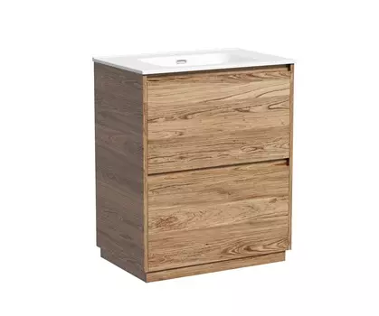 Тумба с раковиной Sancos Libra Floor 70 напольная, дуб чарльстон (раковина CN7007)