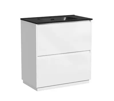 Тумба с раковиной Sancos Libra Floor 80 напольная, белый глянец (раковина CN7005MB)