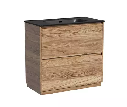 Тумба с раковиной Sancos Libra Floor 90 напольная, дуб чарльстон (раковина CN7002MB)
