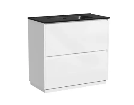 Тумба с раковиной Sancos Libra Floor 90 напольная, белый глянец (раковина CN7002MB)