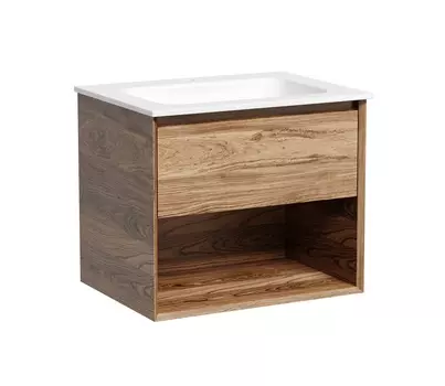 Тумба с раковиной Sancos Marmi 1.0 60 подвесная, дуб чарльстон