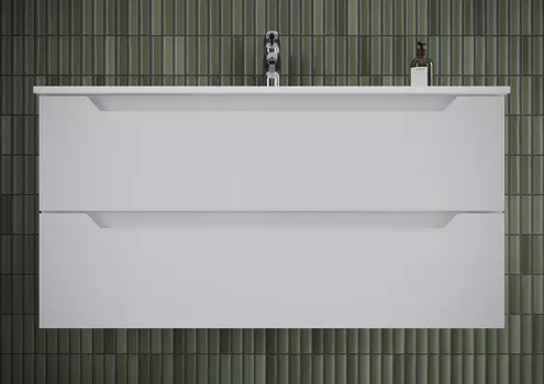 Тумба с раковиной Sancos Norma 2.0 100 подвесная, белый глянец