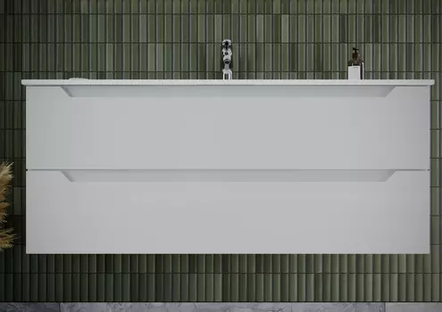 Тумба с раковиной Sancos Norma 2.0 120-1 подвесная, белый глянец