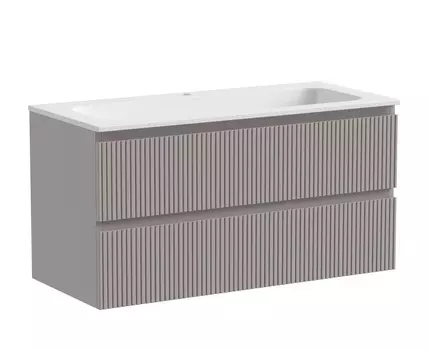 Тумба с раковиной Sancos Snob T 100 SNT100SM 2 ящика, Doha Soft