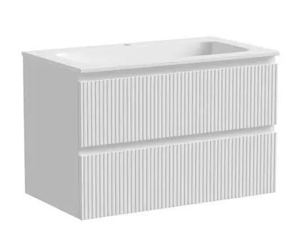 Тумба с раковиной Sancos Snob T 80 SNT80W 2 ящика, Bianco