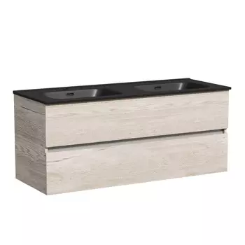 Тумба с раковиной Sancos Urban 120-2 подвесная, дуб галифакс натуральный (раковина СN7004MB)