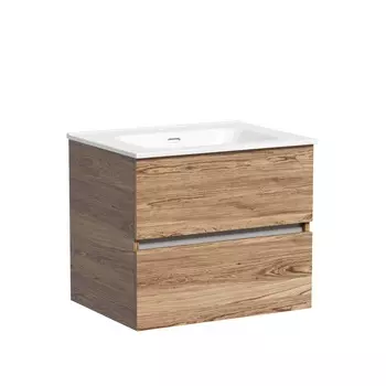 Тумба с раковиной Sancos Urban 60 подвесная, дуб чарльстон (раковина CN7001)