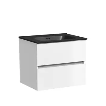Тумба с раковиной Sancos Urban 60 подвесная, белый глянец (раковина CN7001MB)