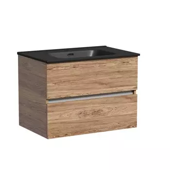 Тумба с раковиной Sancos Urban 70 подвесная, дуб чарльстон (раковина CN7007MB)