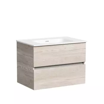 Тумба с раковиной Sancos Urban 70 подвесная, дуб галифакс натуральный (раковина CN7007)