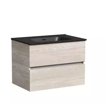 Тумба с раковиной Sancos Urban 70 подвесная, дуб галифакс натуральный (раковина CN7007MB)