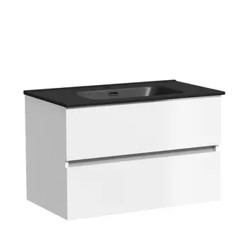 Тумба с раковиной Sancos Urban 80 подвесная, белый глянец (раковина CN7005MB)