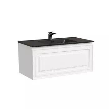 Тумба с раковиной Sancos Very 90 подвесная, 1 ящик, Bianco (раковина СN7002MB)