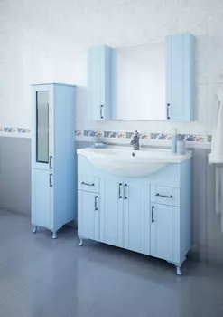 Тумба с раковиной Sanflor Глория 105 серая