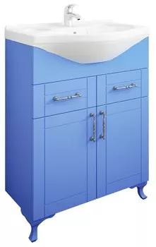 Тумба с раковиной Sanflor Глория 65 голубая