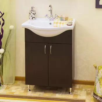 Тумба с раковиной Sanflor Мокко 60 венге