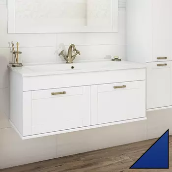 Тумба с раковиной Sanflor Ванесса 105 подвесная, индиго