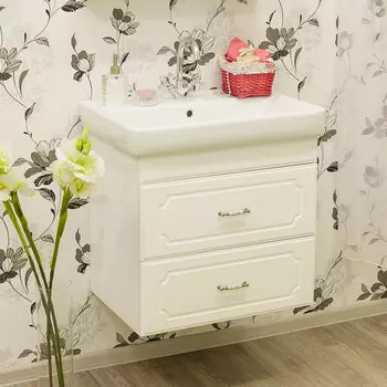 Тумба с раковиной Sanflor Ксения 60 подвесная