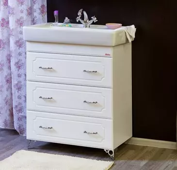 Тумба с раковиной Sanflor Ксения 80/2 напольная