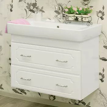 Тумба с раковиной Sanflor Ксения 80 подвесная