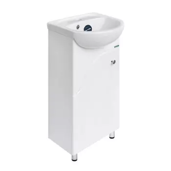 Тумба с раковиной Sanita Манго 40 напольная, белый