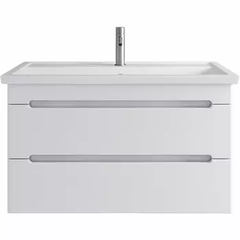 Тумба с раковиной SanStar Адель 100 подвесная, белая (раковина Фостер 100)