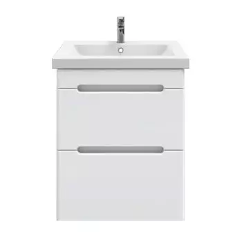 Тумба с раковиной SanStar Адель 50 подвесная, белая (раковина Como 50)