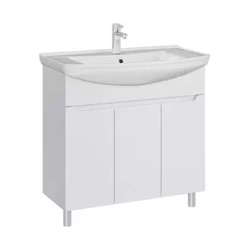 Тумба с раковиной SanStar Bianca 85 напольная (раковина Стиль 85)