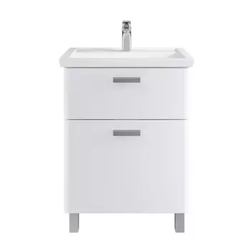 Тумба с раковиной SanStar Gretta 60 напольная, белая