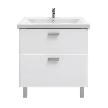 Тумба с раковиной SanStar Gretta 70 напольная, белый (раковина Como 70)