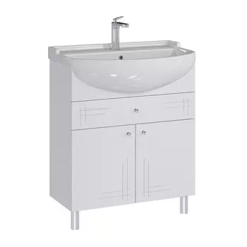 Тумба с раковиной SanStar Июнь 70 напольная (раковина Амур 70)