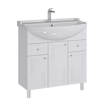 Тумба с раковиной SanStar Июнь 80 напольная (раковина Амур 80)