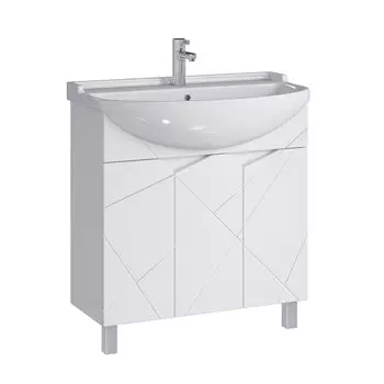 Тумба с раковиной SanStar Каскад 80 напольная (раковина Амур 80)