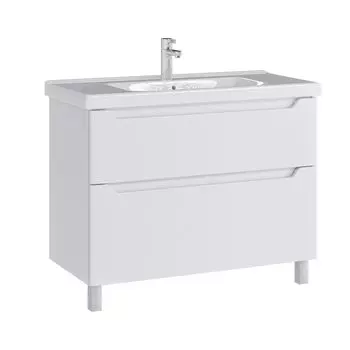 Тумба с раковиной SanStar Lanciano 100 напольная (раковина Гармония 100)