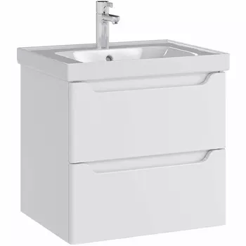 Тумба с раковиной SanStar Lanciano 60 подвесная, белая