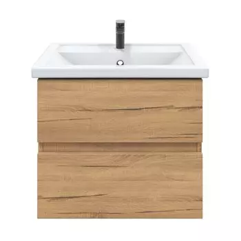 Тумба с раковиной SanStar Lavanti 50 подвесная, дуб вотан (раковина Фостер 50)