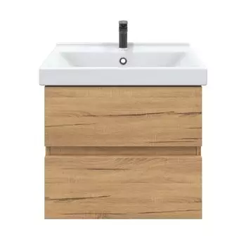 Тумба с раковиной SanStar Lavanti 60 подвесная, дуб вотан (раковина Фест 60)