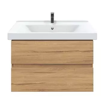 Тумба с раковиной SanStar Lavanti 70 подвесная, дуб вотан (раковина Миранда 70)