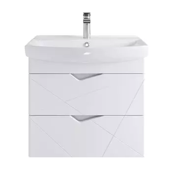 Тумба с раковиной SanStar Линни 70 подвесная, белая