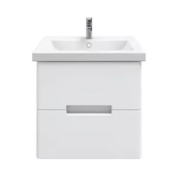 Тумба с раковиной SanStar Ориана 50 подвесная, белая (раковина Como 50)