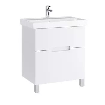 Тумба с раковиной SanStar Ориана 60 напольная, белая