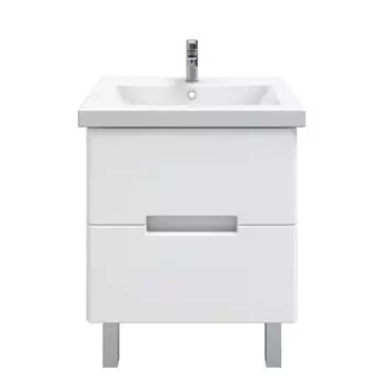 Тумба с раковиной SanStar Ориана 60 напольная, белая (раковина Como 60)