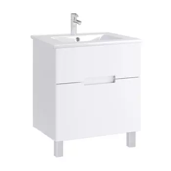 Тумба с раковиной SanStar Ориана 60 напольная (раковина Квадро 60)